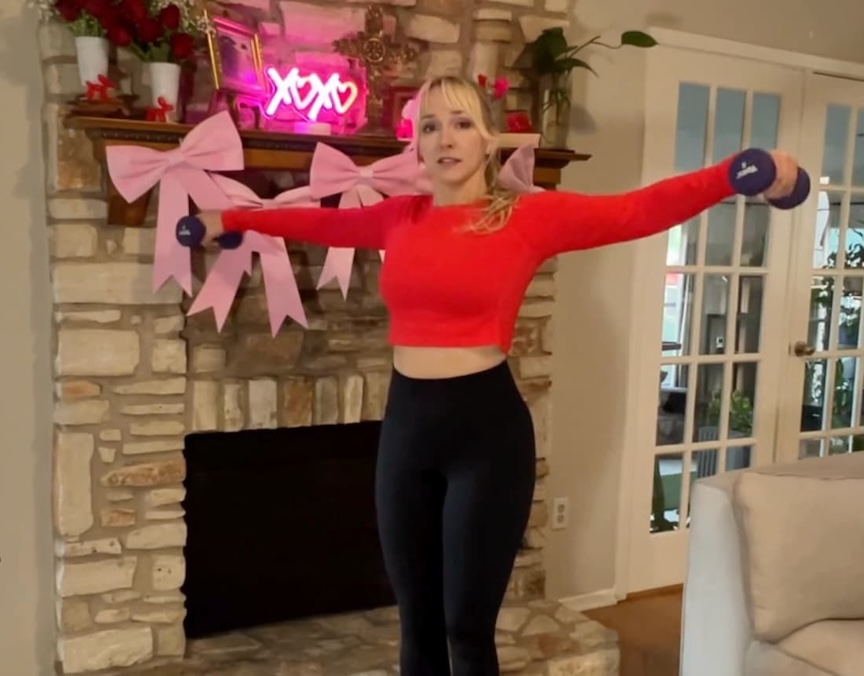 lateral raise for one exercise a day. shoulder work with Kathryn Alexander