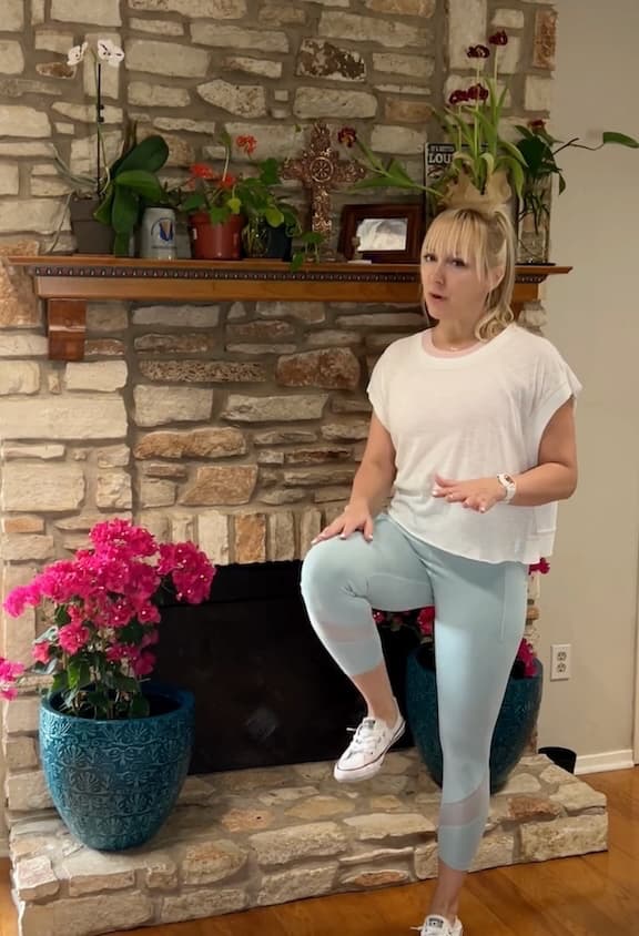 Standing hip flexion One Exercise a Day